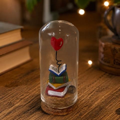 گوی شیشه ای نقلی طرح علم و دانش